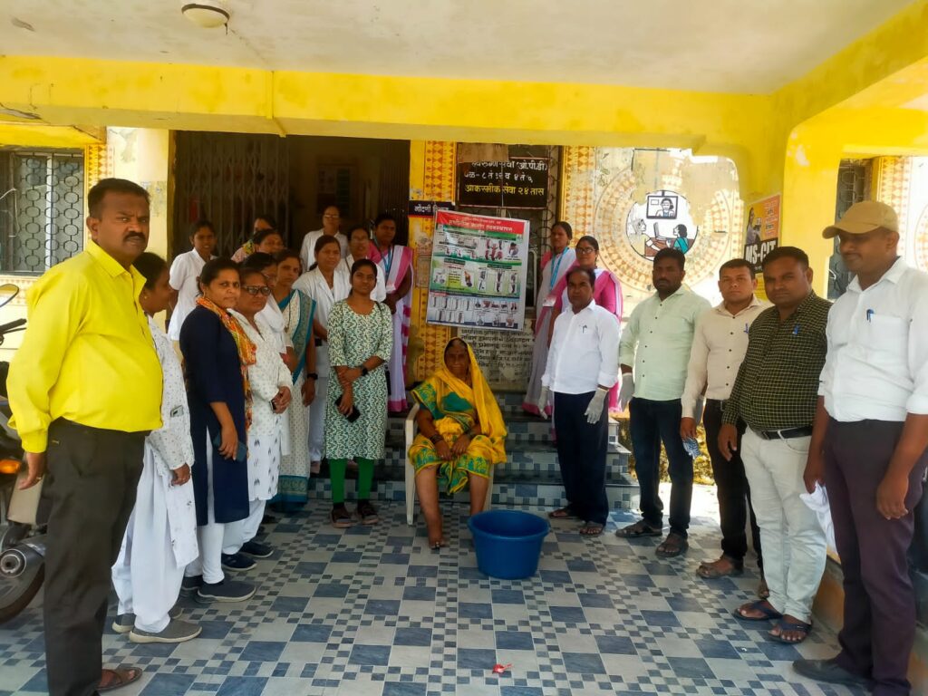 नाचणगाव येथे राष्ट्रीय हत्तीरोग रुग्णांना काळजी घेण्याबाबत दिले प्रशिक्षण